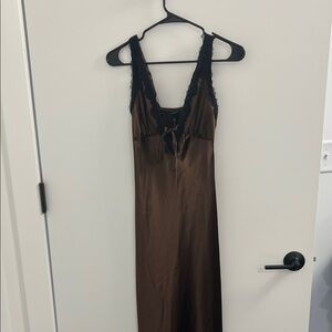 Wild Fable satin maxi dress